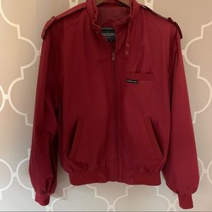 VINTAGE MEMEBERS ONLY 80s Brick Red Iconic Racer Jacket Men’s Size 40 Large